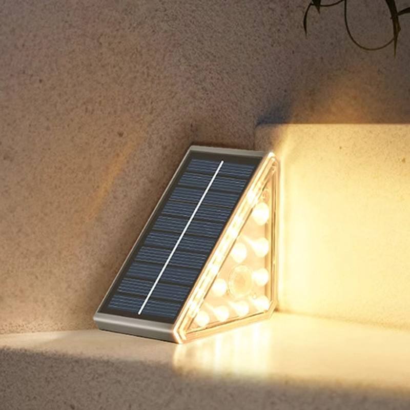 Royora Outdoor Solar Step Lights Warm White LED Waterproof Deck Lighting for Garden, Patio