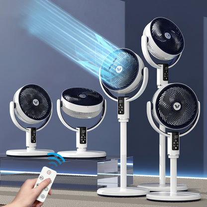 Royora Oscillating Pedestal Fan with 10 Speeds, 90-Degree Oscillation & Remote Control