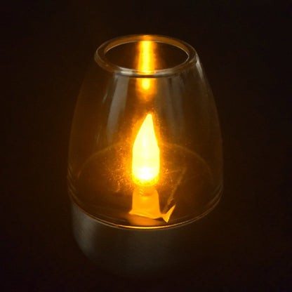 Eloria Solar LED Outdoor Candle Lantern with Flickering Flame Effect