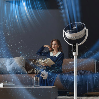 Royora Oscillating Pedestal Fan with 10 Speeds, 90-Degree Oscillation & Remote Control