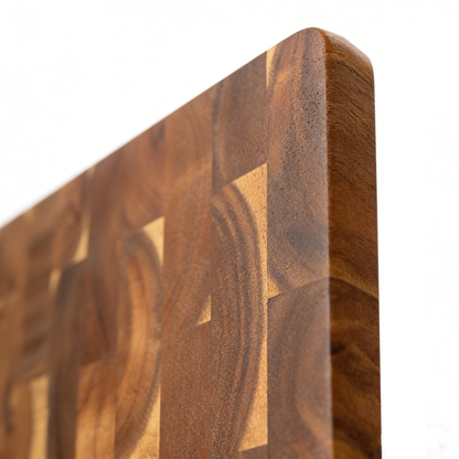 Eloria Acacia Wood End Grain Cutting Board for Kitchen Prep & Serving