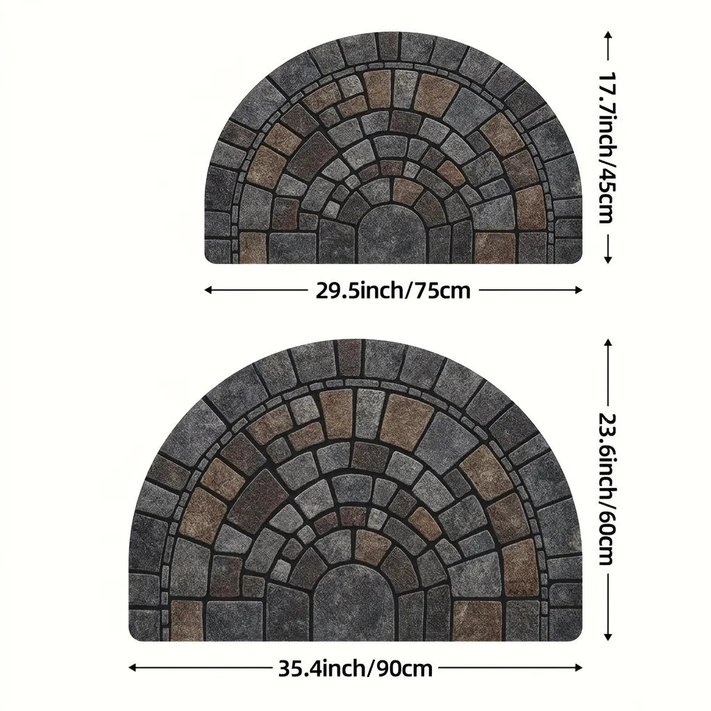 Half-Circle Door Mat 0