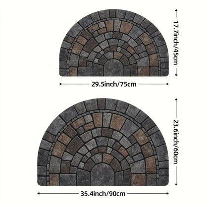 Half-Circle Door Mat 0