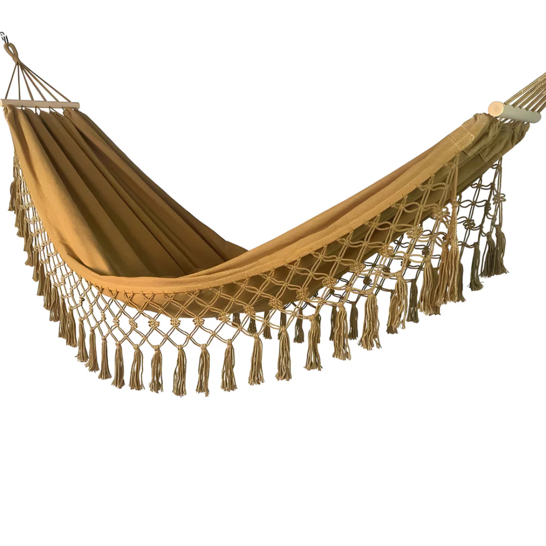 Hammock – Cotton blend, bohemian style for the garden or balcony 0