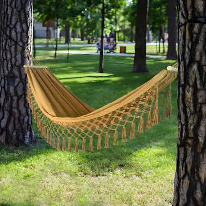 Hammock – Cotton blend, bohemian style for the garden or balcony 6