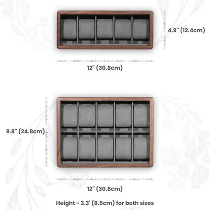 Handcrafted Solid Walnut Watch Display Case 4