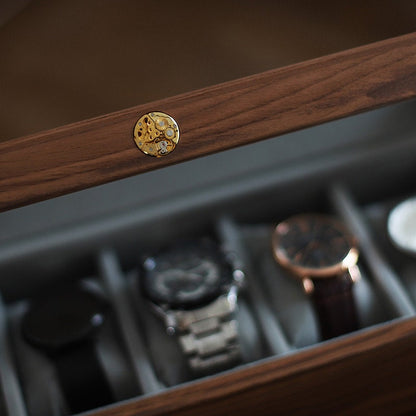 Handcrafted Solid Walnut Watch Display Case 5