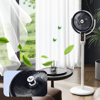 Royora Oscillating Pedestal Fan with 10 Speeds, 90-Degree Oscillation & Remote Control