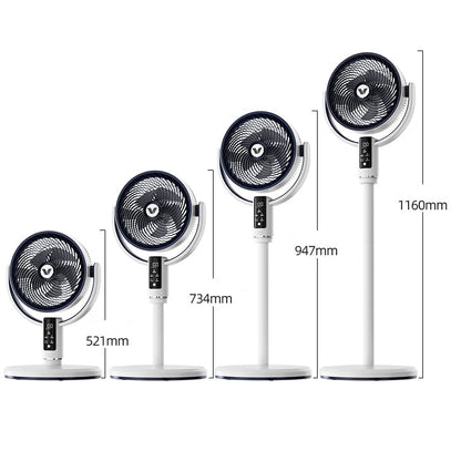 Royora Oscillating Pedestal Fan with 10 Speeds, 90-Degree Oscillation & Remote Control