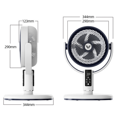 Royora Oscillating Pedestal Fan with 10 Speeds, 90-Degree Oscillation & Remote Control