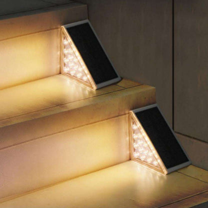 Royora Outdoor Solar Step Lights Warm White LED Waterproof Deck Lighting for Garden, Patio