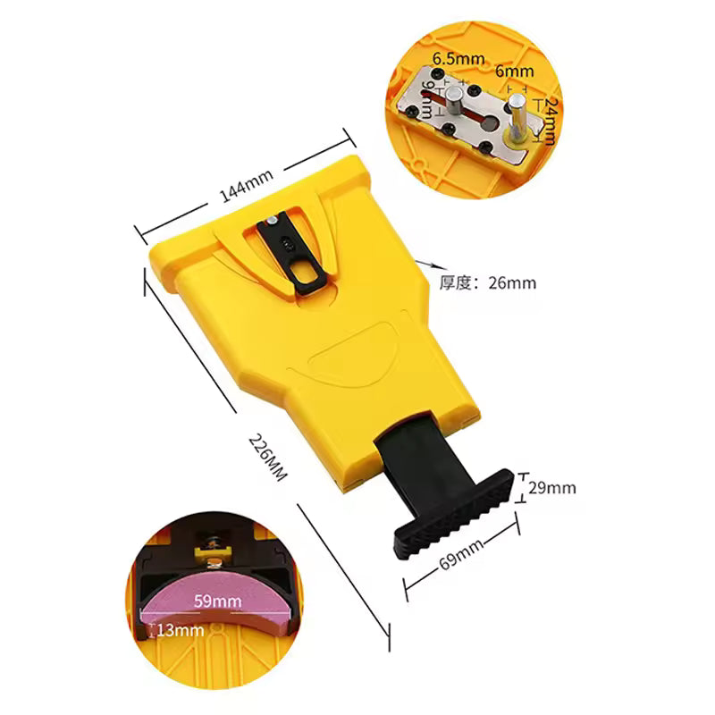 Sovere Chainsaw Sharpener Tool with 4 Replacement Stones for Efficient Sharpening
