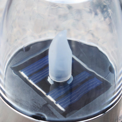 Eloria Solar LED Outdoor Candle Lantern with Flickering Flame Effect