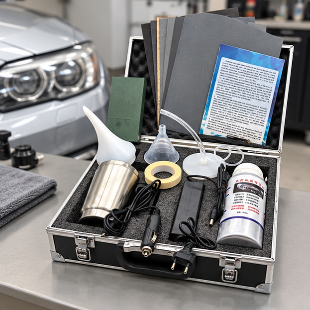 Royeva Headlight Restoration Kit Car Lens Cleaner Tool