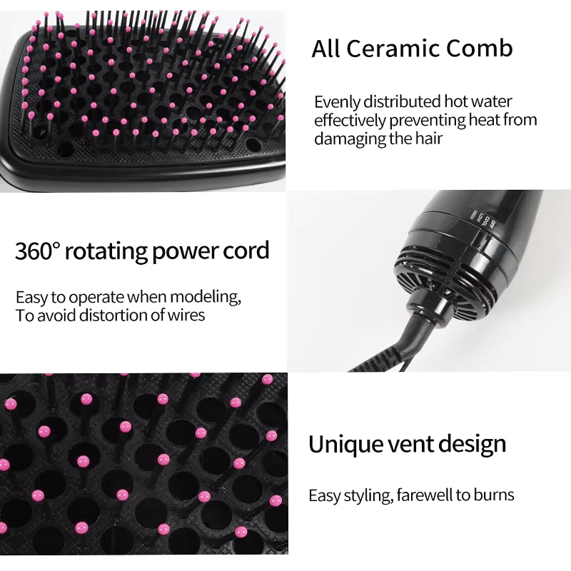 Sovere Hair Brush with Anti-Frizz Technology for Smooth, Quick Styling