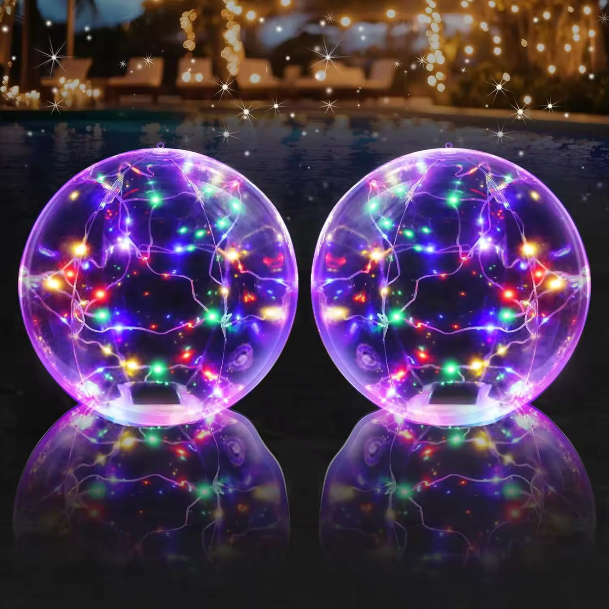 Royeva Solar LED Globe Light – Floating Outdoor Decor for Pool, Garden, Pond, Patio & Parties