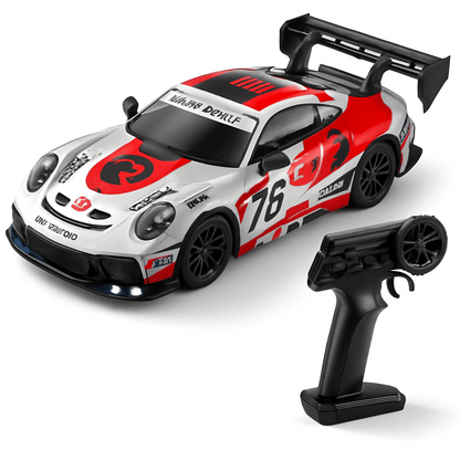 High-Speed RC Car | Speed & Drift Modes | Interchangeable Tyres | 2.4GHz | LED Headlights | ABS 0