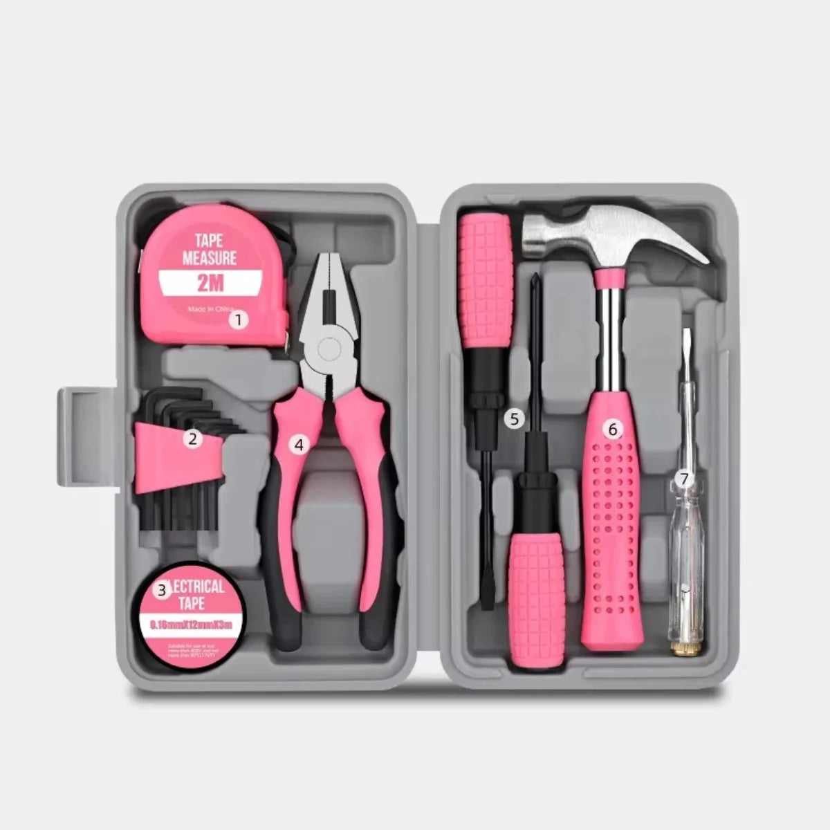 Household Tool Kit Complete Multi-Tool Repair Set for Home & DIY 7