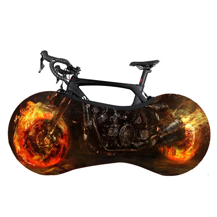 Indoor Bicycle Wheel Cover Storage 2