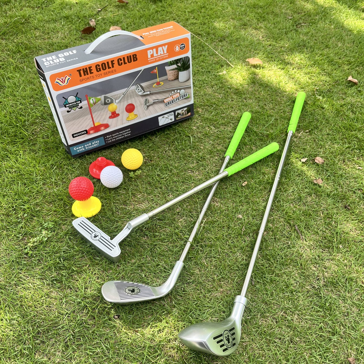 Kids Golf Club Set | Adjustable Telescopic Clubs | Ages 3–8 | Indoor & Outdoor | Complete Set 0