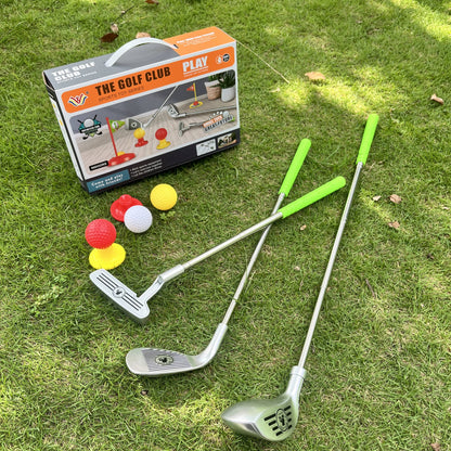 Kids Golf Club Set | Adjustable Telescopic Clubs | Ages 3–8 | Indoor & Outdoor | Complete Set 0