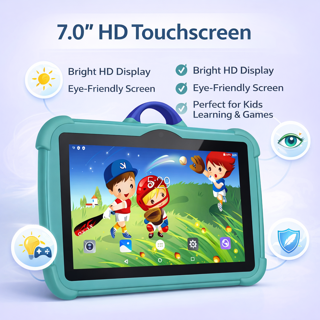 Kids Tablet | Android 13 | Quad-Core | 4GB RAM | 64GB | Shockproof Case | Parental Controls 3