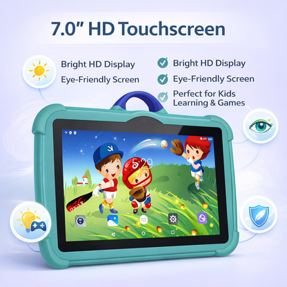 Kids Tablet | Android 13 | Quad-Core | 4GB RAM | 64GB | Shockproof Case | Parental Controls 3
