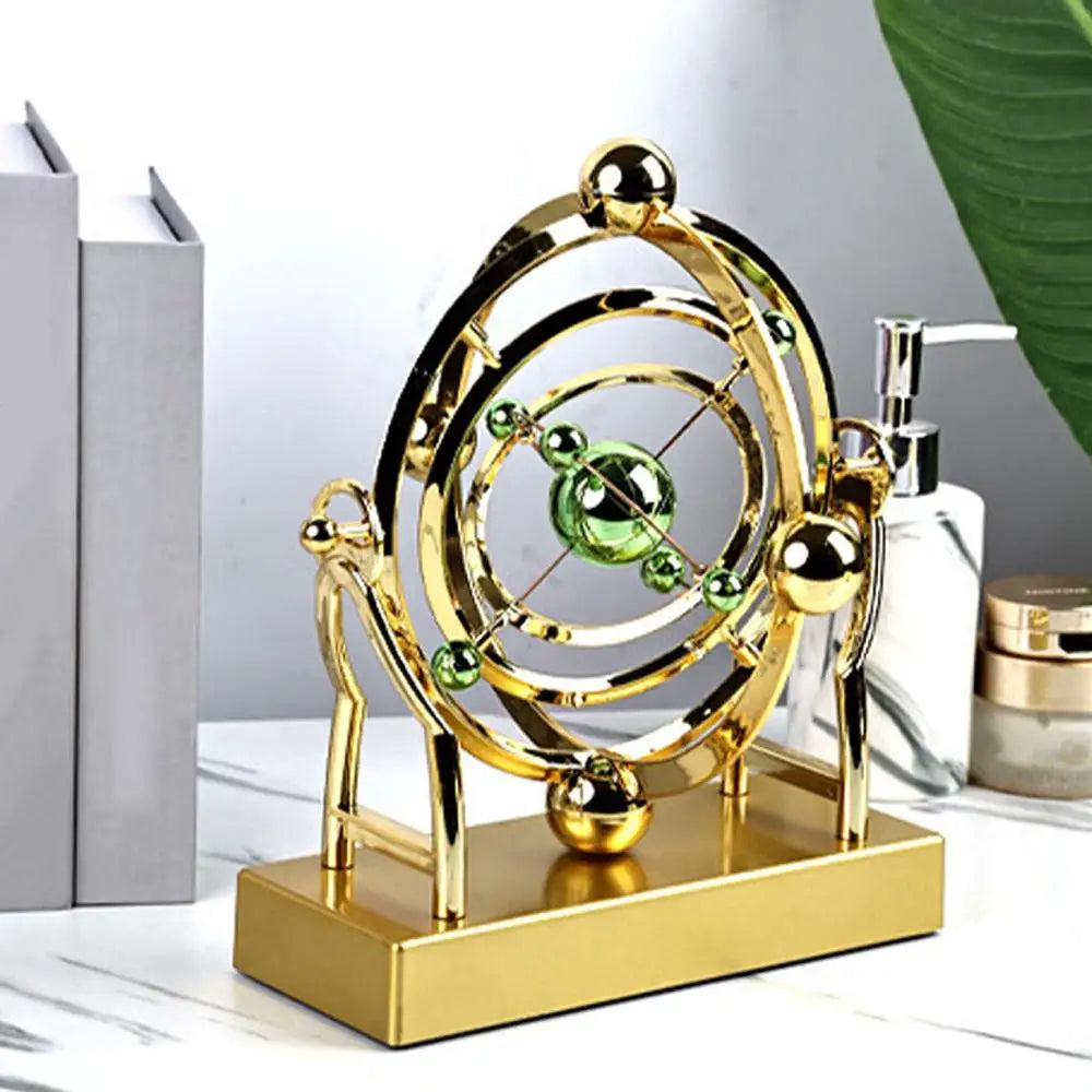 Kinetic Art Desk Decor - Celestial Orbit Perpetual Motion Pendulum 6