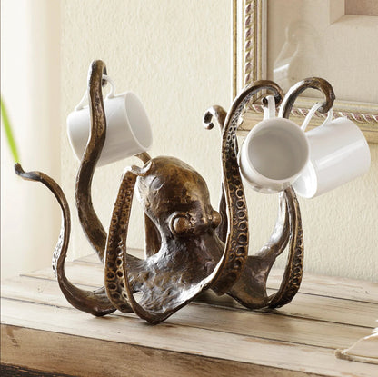 Kraken - Rustic Octopus Mug Holder 0