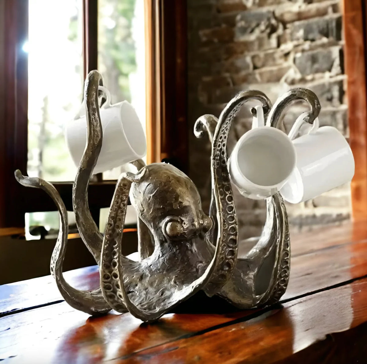 Kraken - Rustic Octopus Mug Holder 1