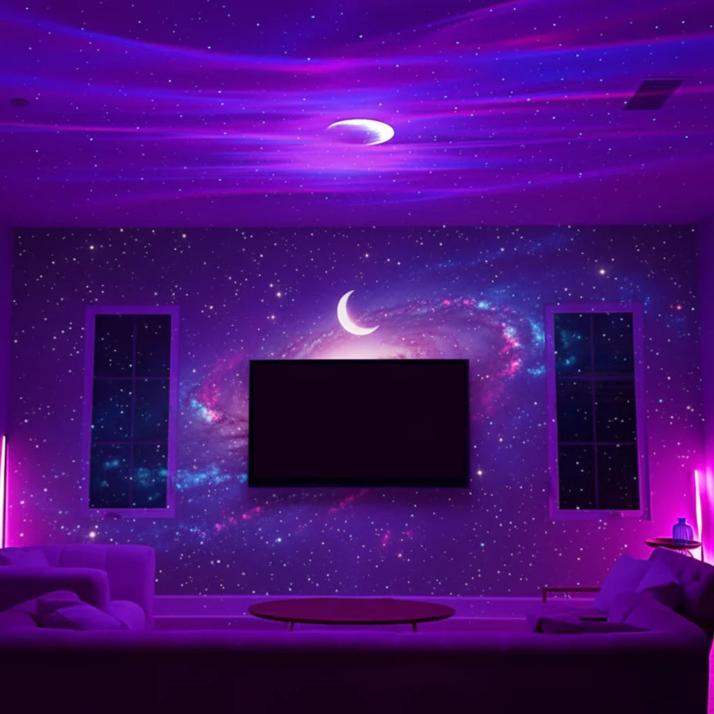 LED Aurora Galaxy Projector Night Light Remote Control Room Lamp 6