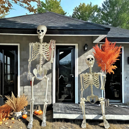 Large 5.5ft Halloween Skeleton Posable Outdoor Display Figure 2