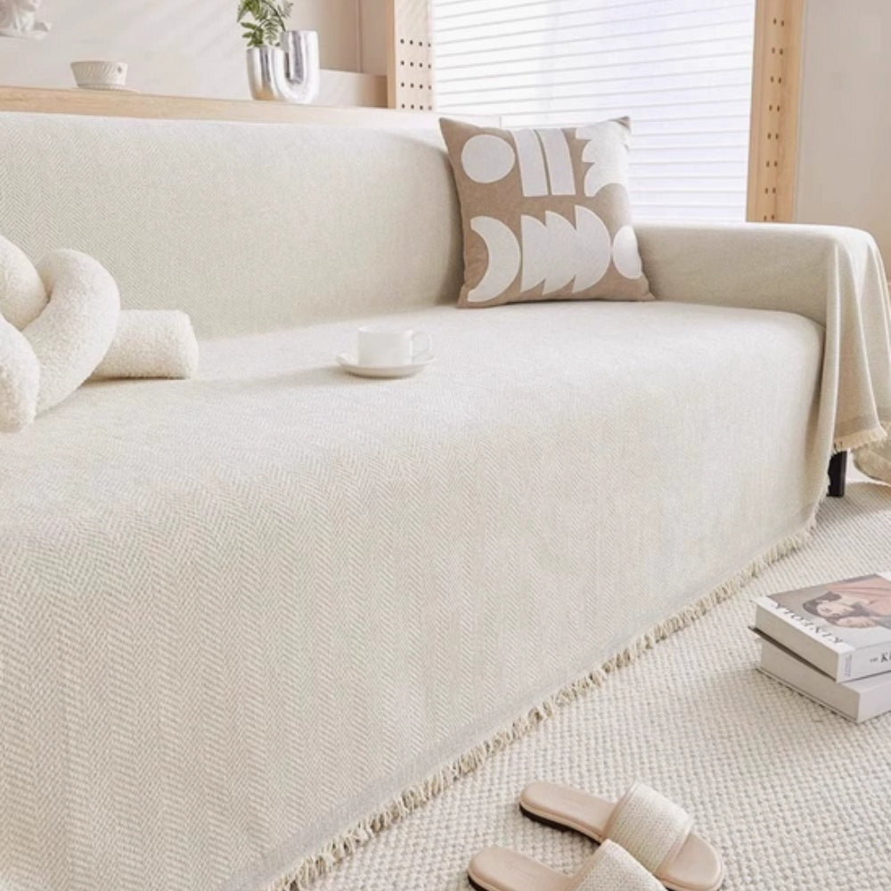 Living Room Pet Friendly Sofa Cover | Modern Slipcover Design 7