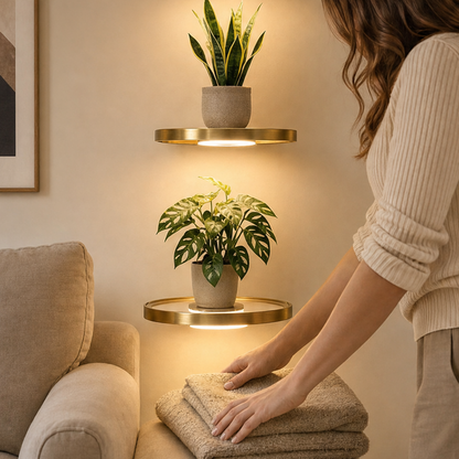 Lumishel – Round LED Floating Wall Shelf 2