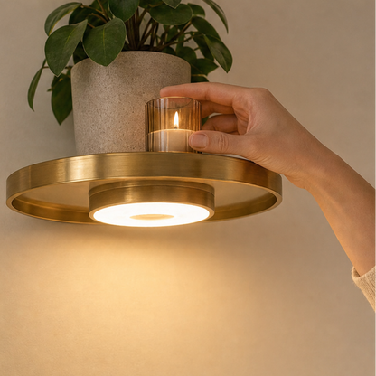 Lumishel – Round LED Floating Wall Shelf 3