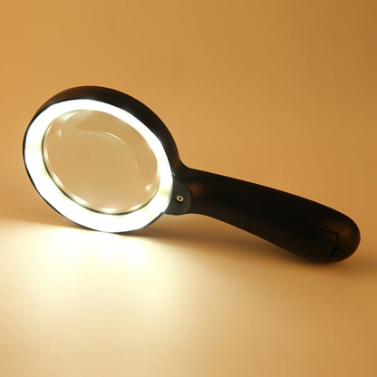 Lumora 10X Lighted Magnifying Glass Handheld with 12 LED for Reading & Repair 0