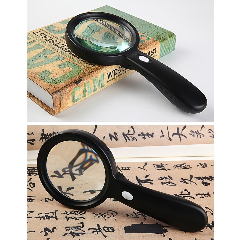 Lumora 10X Lighted Magnifying Glass Handheld with 12 LED for Reading & Repair 2