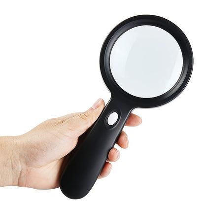 Lumora 10X Lighted Magnifying Glass Handheld with 12 LED for Reading & Repair 7