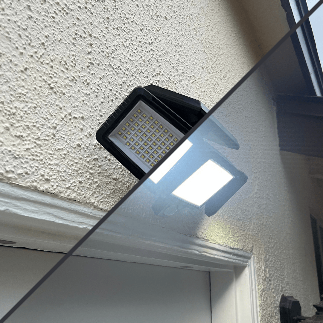 Lumora Solar Motion Sensor Light - 2500 Lumen Outdoor Flood Light with Remote Control 8