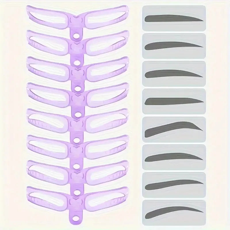 LuxRoyale 8 In 1 Perfect Brow Stencil for Effortless Shaping 2