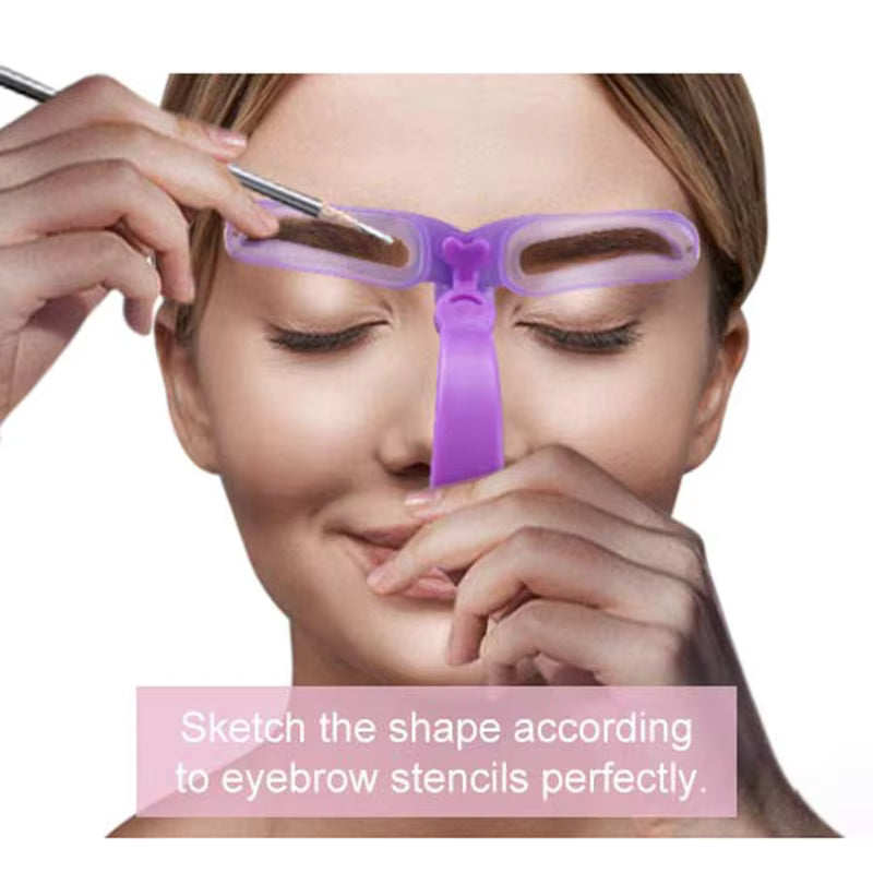 LuxRoyale 8 In 1 Perfect Brow Stencil for Effortless Shaping 4