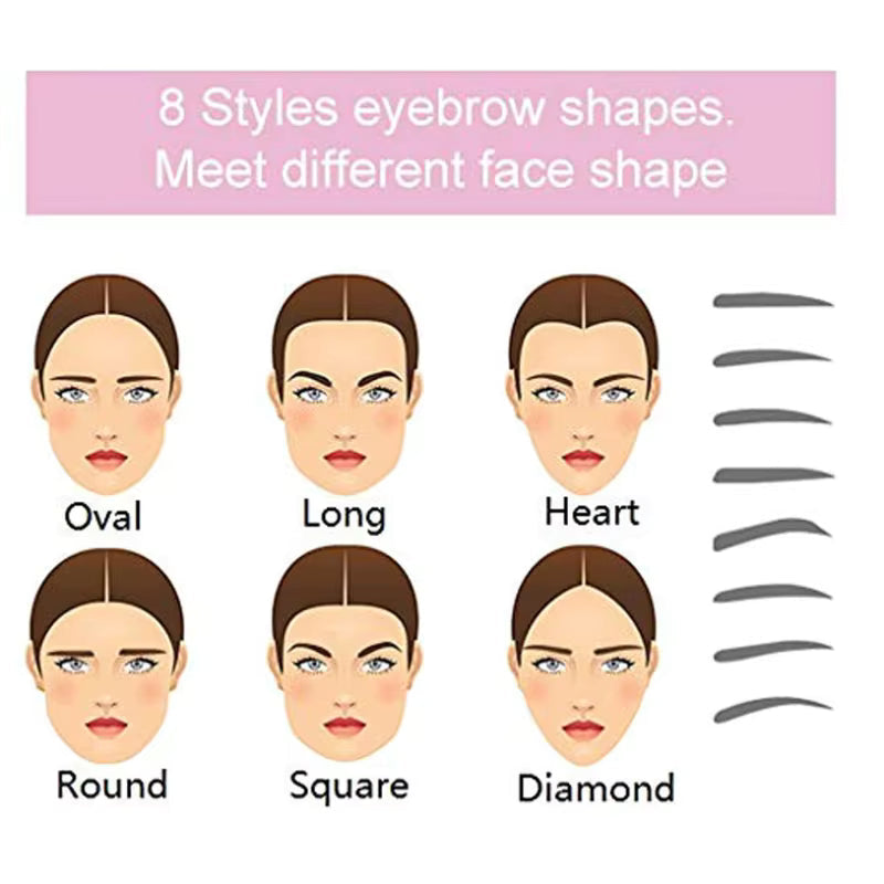 LuxRoyale 8 In 1 Perfect Brow Stencil for Effortless Shaping 5