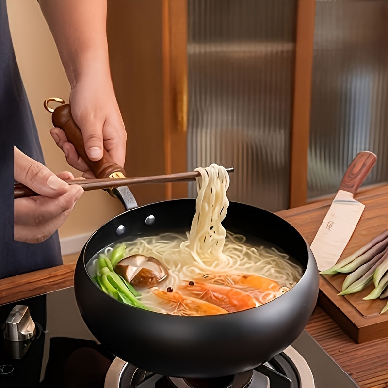 LuxRoyale Cast Iron Potbelly Pan with Lid Heavy-Duty Even Heat Frying Cookware 4