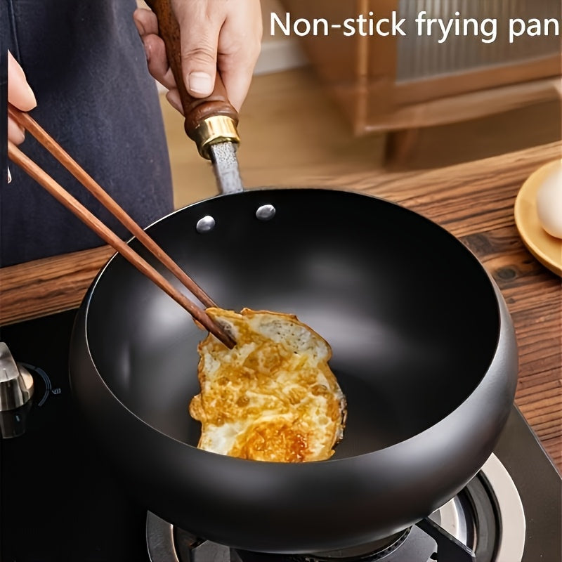 LuxRoyale Cast Iron Potbelly Pan with Lid Heavy-Duty Even Heat Frying Cookware 5