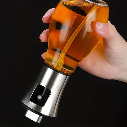 LuxRoyale Oil Spray Bottle – 304 Stainless Steel & Glass BPA-Free Dispenser for Cooking & BBQ 3