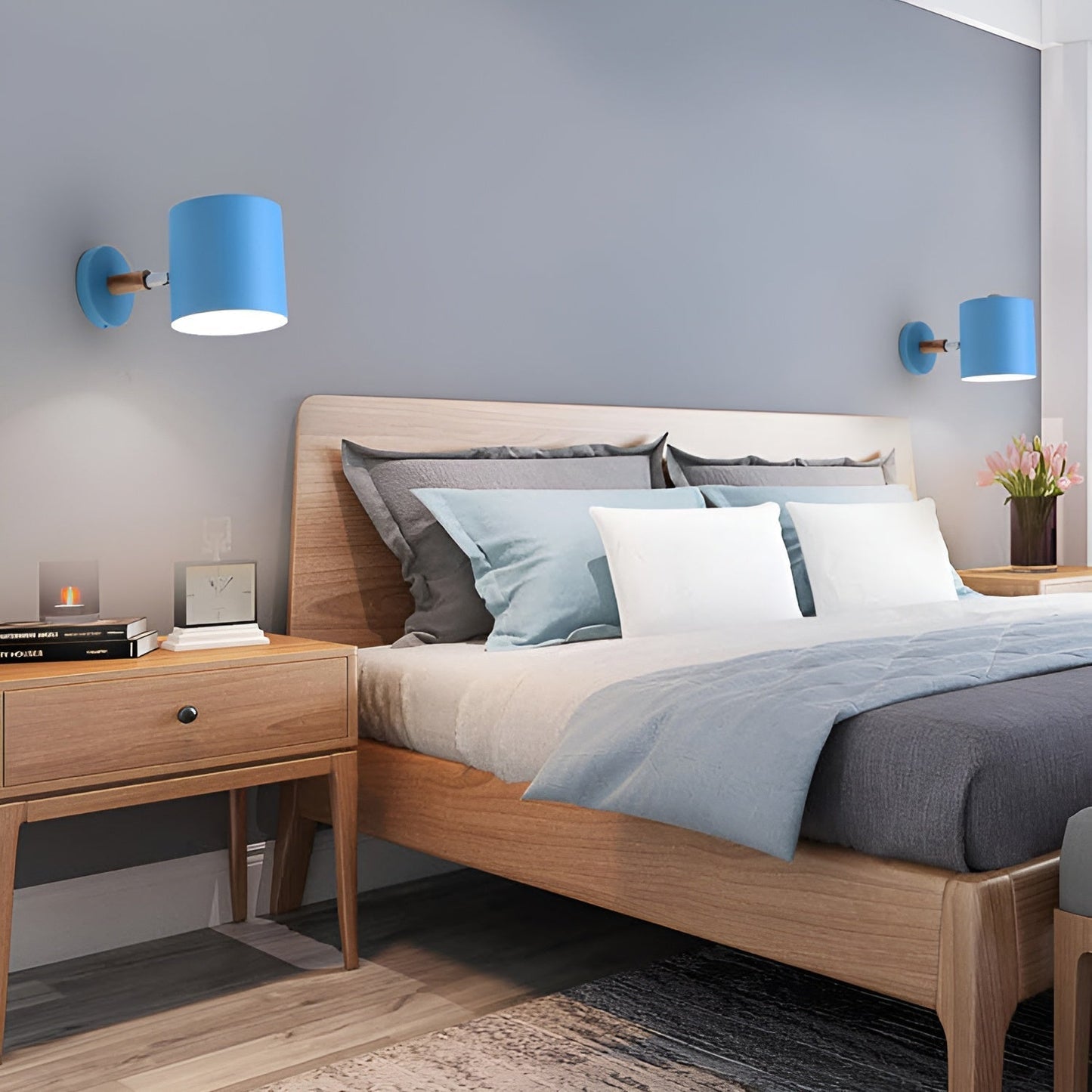 Luxora Adjustable Wall Lamp with Scandinavian Design and Pastel Shades 2