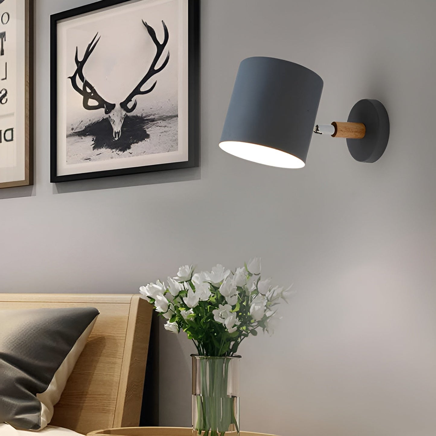 Luxora Adjustable Wall Lamp with Scandinavian Design and Pastel Shades 3