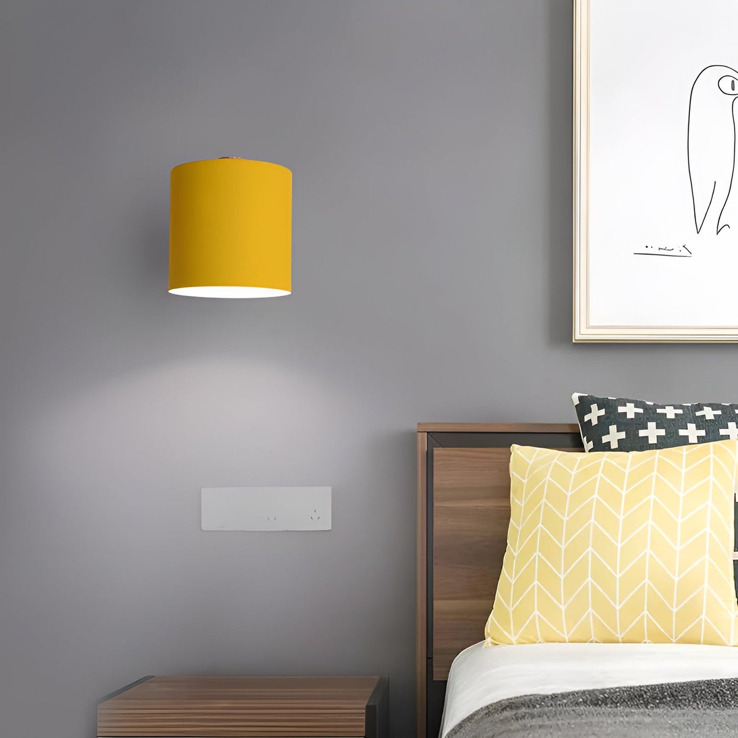 Luxora Adjustable Wall Lamp with Scandinavian Design and Pastel Shades 4