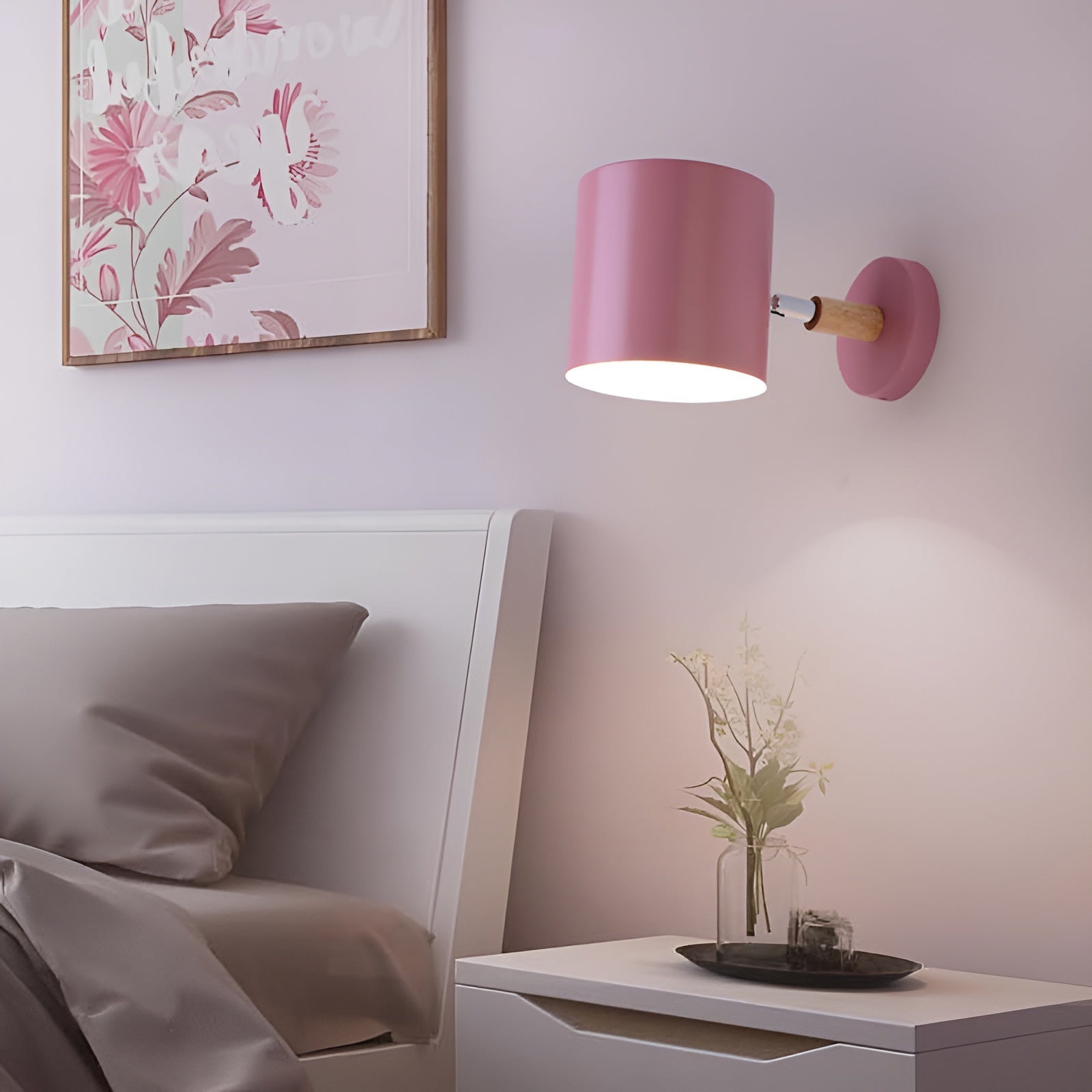 Luxora Adjustable Wall Lamp with Scandinavian Design and Pastel Shades 5