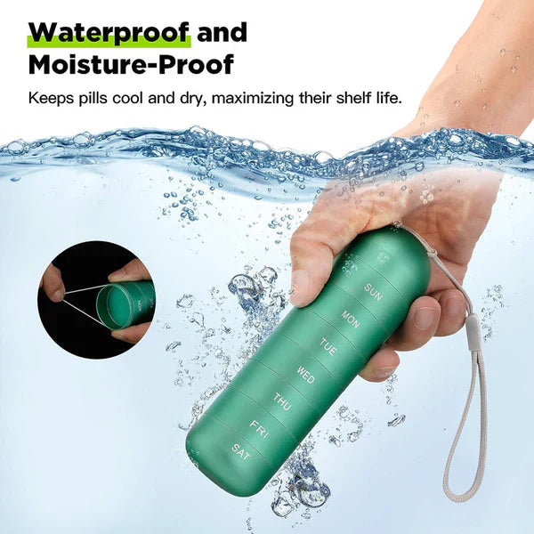 Luxora Aluminum 7 Days Portable Pill Organizer for Travel 5